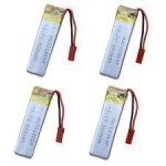 UDI RC U818A - 4 Power-Akkus, 3.7 V 600 mAh Li-Po