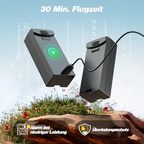 DEERC D20S Flugzeit